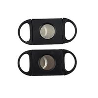 HONBAY Cigar Cutter, Guillotine Cutter - Double Blade - Plastic, Guillotine Scissors, Easy to Cut Cigars, Sharp Enough to Cut More Pillars, 2Pcs