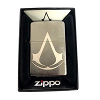 Zippo Custom Lighter - Brushed Chrome Assassin's Creed Video Game Icon Logo Design