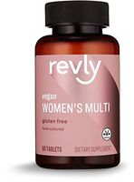 Amazon Brand - Revly Women's Multi, Vegan, 53% Food-Cultured, 60 Tablets, 2 Month Supply
