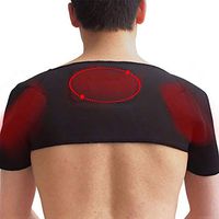 Self-Heating Shoulder Pad,iWEingHo&21 Magnetic Therapy Thermal Self-Heating Pain Relieve Shoulder Pad Belt Protector - L