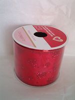 Celebrate It Valentine's Day Wired Edge Ribbon, 2.5 in x 3 yd, Red