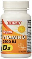 Deva Vegan Vitamins Vegan Vitamin D 2400 IU, 90-Count