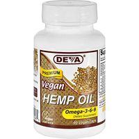 Devan Vegan Vitamins Hemp Oil - Omega 3 6 9 - Made from Plant Cellulose - 90 Vegan Capsules (Pack of 2)