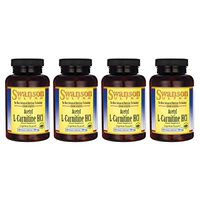 Swanson Amino Acid Acetyl L-Carnitine Hcl 500 Milligrams 120 Veg Capsules (4 Pack)