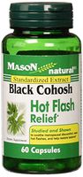 Mason Vitamins Black Cohosh Hot Flash Relief Capsules, 60 Count