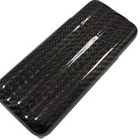 Cigar Storage Box Three Tube Carbon Fiber Cigar Box Carbon Fiber Cigar Set Carbon Fiber Cigar Tube Cigar Box Cigar Pipe The Best Choice for Cigar Lovers (Color : Black, Size : Three Tubes)