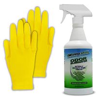 RMR PRO Extreme Unscented Odor Remover, Cleaner Freshener Kit: RMR Smell Eliminators for Home Scent, Thick Yellow Rubber Gloves.