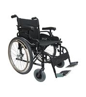 Karman KM8520F20W-HA 20" Seat Width, Fixed Wheel Lightweight Heavy Duty Wheelchair, Model - KM8520, Color - Black With FREE OPCTM Accessories!