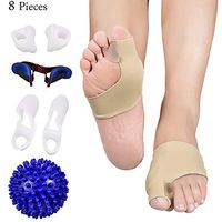 LLDY Bunion Correctors Day & Night Kit, Foot Massage Ball Toe Separator Silicone Straightener Bunion Hallux Valgus Pain Relief & Protection