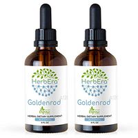 Goldenrod A120(2pcs) Alcohol Herbal Extract Tincture, Super-Concentrated Organic Goldenrod (Solidago spp.) Dried Herb (2x4 fl oz)