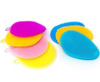 ViARo Silicone Sponge Dish Scrubber - Non-Scratch, Food-Grade Safe Silicone Approved by The FDA - Easy Clean in The Dishwasher, and Heat-Resistant - 7 Colorful Sponges for Dishes, Kitchen and Bath