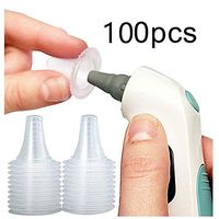 Disposable Thermometers Probe Covers, Soft Ergonomic Earmuffs Non Contact Ear Replacement Ear Thermometer Lens Filters for Digital Thermometers Sleeve 【100PC】