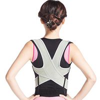 ZHXHX Back Correction Belt Breathable Anti-Humpback Correction with Clavicle Adjustable Sitting Posture Correction Belt S