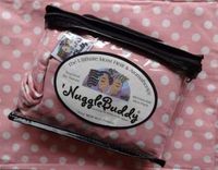 'NUGGLEBUDDY New! Microwavable Moist Heat & Aromatherapy Organic Rice Pack-Cold Pack. Darling Papaya Dot Fabric Infused with Sweet Lavender Aromatherapy