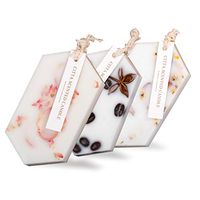 NICROLANDEE Scented Wax Hanging Closet Aromatherapy Car Air Freshener Portable Essential Oil Natural Soy Wax 10.58Oz For Valentines Gift Stress Relief Home Office Travel Decorations (3PCS)