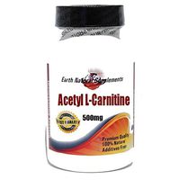 Acetyl L-Carnitine 500mg * 200 Capsules 100% Natural - by EarhNaturalSupplements