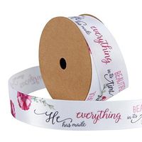 Kylin Express 2.5CM Wide Gift Wrapping Ribbons Decorative Riband Wedding Wrapping Ribbons, NO.20