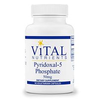 Vital Nutrients - Pyridoxal-5 Phosphate 50 mg - Activated Vitamin B6 - 90 Vegetarian Capsules per Bottle