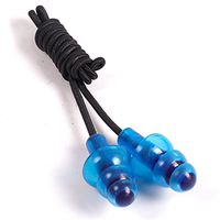 Reusable Silicone Swimming Ear Plugs Corded String Hearing Safety Protection Earplugs Noise Reduction for Swimming Sleeping Work Travel(blue-3pack)