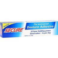 Pack of 6 x SECURE Denture Adhesive - 1.4 oz by Secure Denture Adhesive