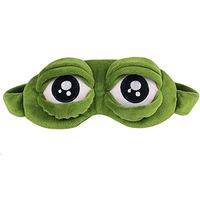 Sun Kea Cute Eye Mask Frog Sleeping Eye Cover for Shift Work Nap Blindfold for Boys Girls Women (Frog Eye)