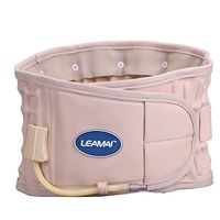 AISHI Decompression Back Belt - Back Brace Back Pain Relief and Lower Lumbar Support - Beige, Size S (25" - 36")