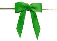 BAYWIND LTD; 1.75" Twist Tie Bows (250pc, Emerald Green)