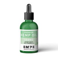 Hemp Oil for Pain Relief - Made in The USA - Stress Support, Anti Anxiety, Sleep Supplements - Herbal Drops - Rich in MCT Fatty Acids - Natural Anti Inflammatory - 1 Fl Oz (30 ml) (350 mg)