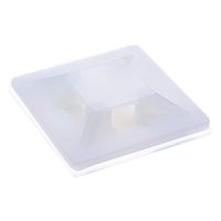 BEADNOVA Cable Tie Mount Strong Adhesive Wire Tie Mounting Base UV Resistant Zip Tie Anchors (White, 100PCS)