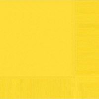Sunshine Yellow 3-Ply Luncheon Napkins | Pack of 20 | Party Supply