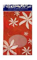 Great Lines Hawaiian Food Grade Reclosable Stand Up Zipper Bags Pouches (6" x 9" x 3 1/2", Tiare Nui Red 6 count)