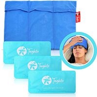 TOUGHITO Gel Ice Packs for Injuries Reusable Ice Pack Set of 3 - for Fever Reducer Pads, Chronic Pain, Muscle & Injury Recovery, Includes Soft Touch Ice Pack Sleeve for Small or Big Spots