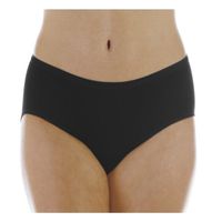 6 Pack Hush Hush Women's Absorbent Panties Black 1X Washable, Reusable Underwear for Incontinence or Period Leaks