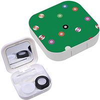 Portable Contact Lens Case Box Travel Kit Mirror + Bottle + Tweezers Container Holder [ Billiard Balls ]