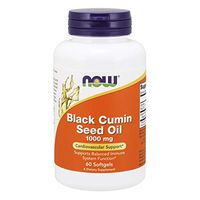 NOW Supplements, Black Cumin Seed Oil, 1,000 mg, Cardiovascular Support*, 60 Softgels
