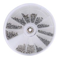 UINKE Eyeglass Repair Kit Tiny Eye Glasses Screws with Screwdriver Tweezer for Sunglasses Watches Cell Phone,600pcs/set + Screwdriver