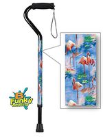Adjustable Aluminum Walking Cane Pink Flamingo