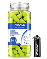 Mpow 055A Ear Plugs 60 Pairs, Super Soft Foam Ear Plugs 34dB SNR, Noise Reduction Hearing Protector, with Aluminum Carry Case, for Sleeping, Woodworking, Shooting, Travel, Loud Events-Green