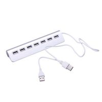 YENJO Aluminum Alloy 4/7 Ports USB 2.0 Hub 480Mbps High Speed Extension USB Splitter Hubs