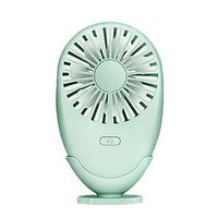 Small Personal USB Desk Fan,DDUMean Cooling Fan with LED USB Powered Fan 2 Speeds Mini Table Fan Air Circulator Fan Ultra Quiet for Travel Camping Office,Green