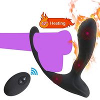 HuMQ Heating Vibrating Simulator Plug 10 Patterns Male Postate Massger for Man Wireless Remote Control Vibrate Six Toy for Men T-Shirt