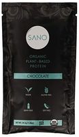SANO Organic Cacao Chocolate Plant Based Protein Powder, Vegan, Keto Friendly, Low Net Carbs, Non Dairy, Gluten Free, Sugar Free, Lactose Free, Soy Free, Non-GMO, 14 Single Serving Packets