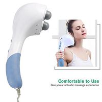 Electric Double Head Massager Body Head Neck Shoulder Back Leg Foot Handheld Intensity Massage Adjustable Super Quiet