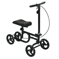 All-Road Knee Walker Steerable Madical Scooter Crutch Alternative Black