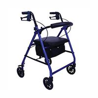 E-Series Rollator with Padded Seat Color: Blue