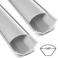 Electriduct Small Corner Duct Cable Raceway (1075 Series) - 5 Feet - White - 2 Sticks