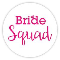 Bachelorette Stickers Bride Squad, Choose Your Colors (#502-P)