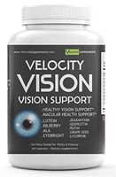Velocity Vision Supplement - Eye Supplement & Power Vision Formula with Lutein. Zeaxanthin. Bilberry. Eyebright. Rutin. Quercetin. Lycopene. Grape Seed. ALA. N-Acetyl Cysteine - Plus More