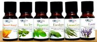 Essential Oil,Therapeutic-Grade Aromatherapy,100% Pure Oils, Set 6x10ml Lavender,Eucalyptus,Peppermint,Tea Tree,Lemon Grass,Sweet Orange