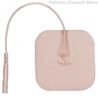 BALEGO® Silver 2″ Square TAN Tricot ELECTRODES 4/Pack Manufactured in The U.S.A. with American Made raw Materials.